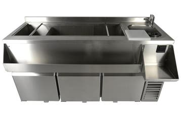 Combisteel Bar-/cocktailstation | 280L | 3 Deuren | Geforcee, Ophalen of Verzenden, Nieuw