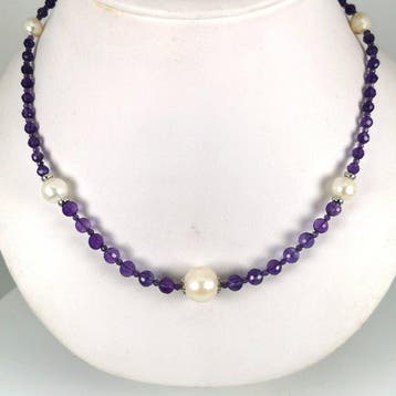 Ketting met hanger Zilver Parel - Parel - SSP RD/BQ 8-13mm, Sieraden, Tassen en Uiterlijk