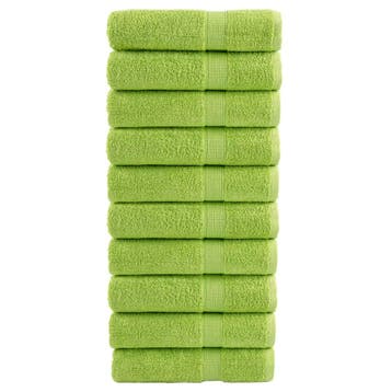 vidaXL Badhanddoeken SOLUND 10 st 600 g/m² 70x140 cm, Verzenden, Nieuw, Groen