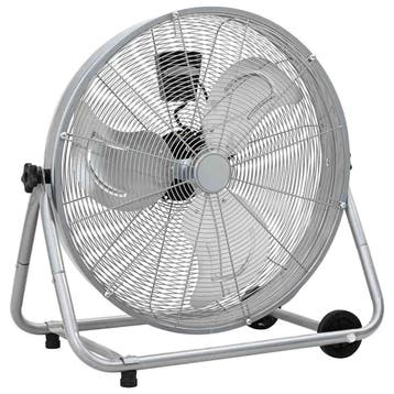 vidaXL Trommelventilator met wiel Zilver 73 x 42 x 70 cm, Witgoed en Apparatuur, Ventilatoren, Verzenden, Nieuw