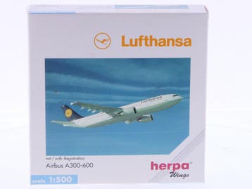 Schaal 1:500 Herpa 516303 Lufthansa Airbus A300-600 Reg.N..., Ophalen of Verzenden, Gebruikt