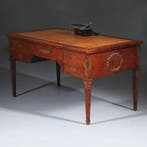 Chique Napoleon III bureau plat ca 1870 Thuyawortel en goud, Antiek en Kunst, Ophalen of Verzenden