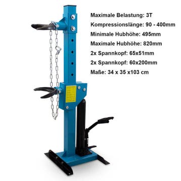 Hydraulische Veercompressor - Autogereedschap - 3000kg, Verzenden, Nieuw