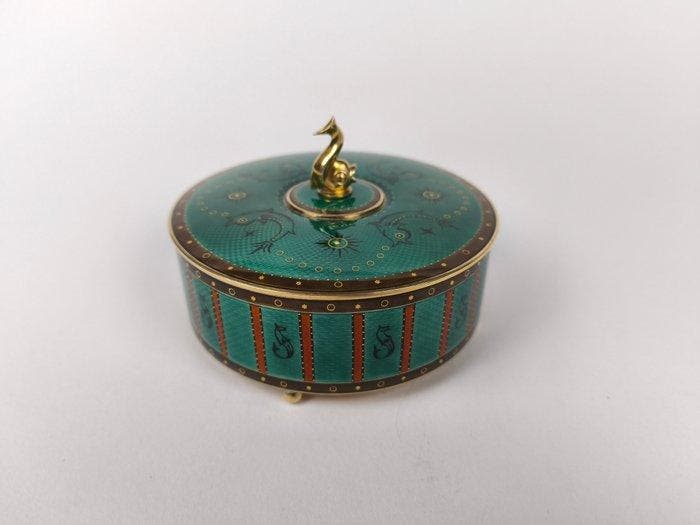 Doos - Emaille, Antiek en Kunst, Antiek | Goud en Zilver