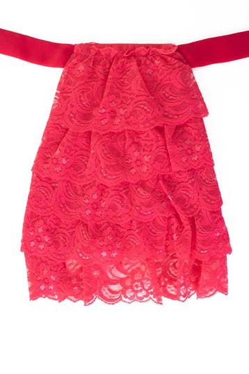 Jabot Kanten Kraag Fuchsia Roze Klassiek Vintage Victoriaans, Ophalen of Verzenden, Nieuw, Overige maten, Carnaval