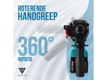Vesto® Accu Boorhamer - Draadloze Klopboormachine - 21V, Verzenden, Nieuw