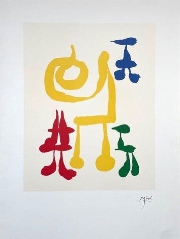 Joan Miro (1893-1983) - Parler Seul - lithographic licensed