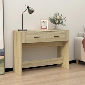vidaXL Wandtafel 100x39x75 cm bewerkt hout sonoma, Verzenden, Nieuw, Overige houtsoorten, 100 tot 150 cm