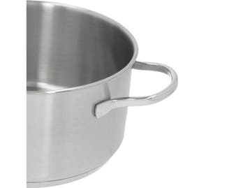 Demeyere Resto 3 - Kookpan inductie - 18 cm - RVS - Deksel, Verzenden, Zo goed als nieuw