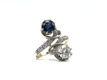 Ring - 18 karaat Geel goud - 1.10ct. tw. Diamant, Nieuw