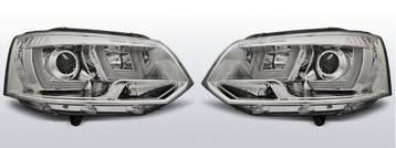 Koplampen U-Type Real DRL | geschikt voor Volkswagen T5 2010, Verzenden, Nieuw, Volkswagen