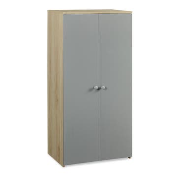 Kinderkast Beldinupp kledingkast 123x60x40 cm eikenkleurig e, Verzenden, Nieuw