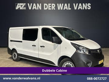 Opel Vivaro | 1.6 CDTI 122pk L2H1 Dubbele Cabine Euro6 Airco, Gebruikt, Euro 6, Wit, Dealer onderhouden