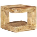 vidaXL Salontafel 45x45x40 cm massief mangohout, Huis en Inrichting, Tafels | Salontafels, Minder dan 50 cm, 50 tot 100 cm, Verzenden
