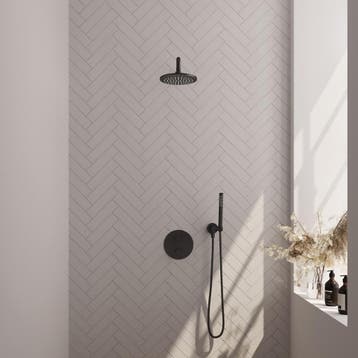 Brauer Black Carving Thermostatische Regendoucheset Inbouw -, Ophalen of Verzenden, Nieuw