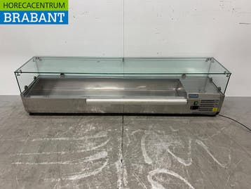 RVS Polar GD877-E Saladiere Opzet Koelvitrine 180 cm 230V, Ophalen of Verzenden, Gebruikt