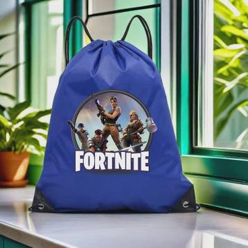 Fortnite Sporttas met Trekkoord - Grote Capaciteit, Waterdic, Verzenden, Nieuw