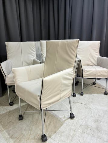 Montis Chaplin - Als Nieuw - Chaplins, Huis en Inrichting, Zo goed als nieuw, Leer, Vijf, Zes of meer stoelen