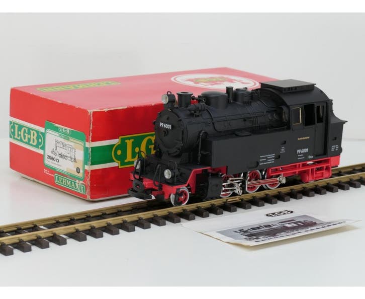 LGB 2080 D B  DR stoomlok 99 6001 (Stoomlocomotieven), Hobby en Vrije tijd, Modeltreinen | Overige schalen, Overige typen, Zo goed als nieuw