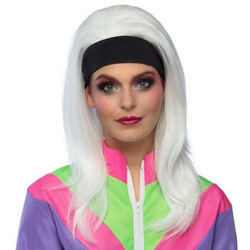 Pruik Retro Babe met Zwarte Hoofdband, Kleding | Dames, Carnavalskleding en Feestkleding, Ophalen of Verzenden, Nieuw