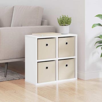 vidaXL Dressoir Wit 49,5 x 22 x 47 cm, Minder dan 50 cm, Verzenden, Nieuw, Minder dan 25 cm