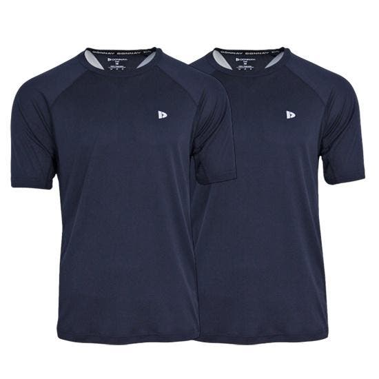 Donnay Donnay Heren - 2-Pack - Sport T-shirt André - Navy, Kleding | Heren, T-shirts, Nieuw, Verzenden