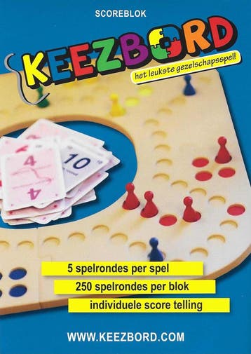 Keezbord - Scoreblok | Keezbord - Gezelschapsspellen, Verzenden, Nieuw