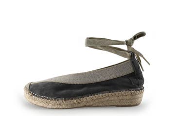 Shabbies Amsterdam Espadrilles in maat 39 Grijs, Shabbies Amsterdam, Verzenden, Zo goed als nieuw, Grijs