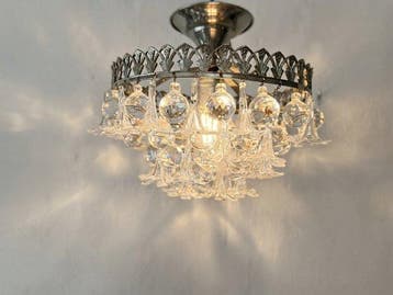 Lamp - Prachtige vintage hanglamp met Italiaanse geglazen, Huis en Inrichting, Nieuw