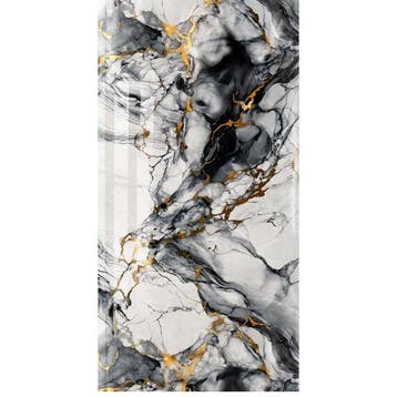 PVC Marmer Paneel Harmony Gold Glans 260x122x0,3cm, Nieuw