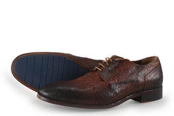 Greve Veterschoenen in maat 43 Brons, Kleding | Heren, Overige kleuren, Verzenden, Veterschoenen, Gedragen