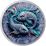 Canada. 5 Dollars 2025 Pisces - Stone Zodiac 1 oz