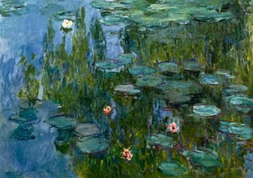 Kunstdruk Claude Monet - Seerosen 100x70cm, Verzenden, Nieuw