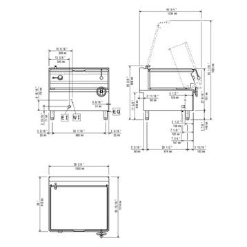 Kantelbare Braadpan | MAXIMA 900+ | Elektrisch | 100L |, Verzenden, Nieuw in verpakking
