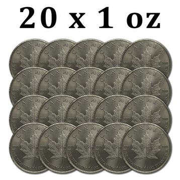 Canada. 20 x 2026 1 oz Titanium Canadian Maple Leaf Round BU