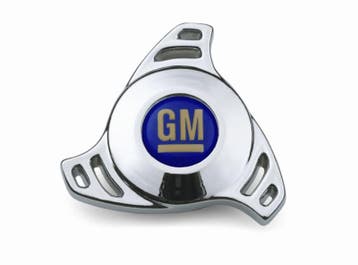 Wing Nut, Steel, Chrome, GM Logo, 1/ 4-20 in. Thread, Ophalen of Verzenden, Nieuw