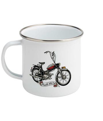 Puch MV50 emaille mok, Verzenden, Nieuw, Motoren