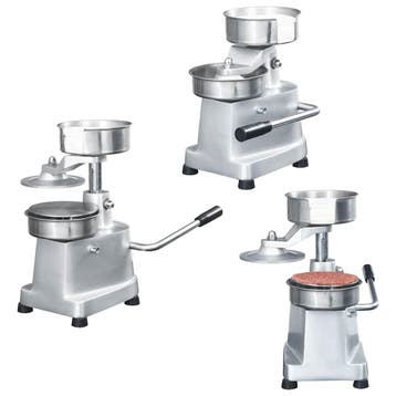 vidaXL Hamburgerpersmachine met 500 scheidingsbladen 10 cm, Verzenden, Nieuw