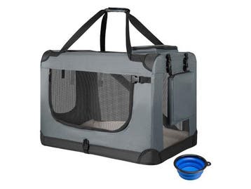 Veiling - Hondentransportbox XL opvouwbaar 81 x 56 x 58 cm g, Dieren en Toebehoren, Nieuw