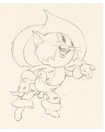 Walt Disney - Ambrose Productietekening - The Robber Kitten, Nieuw