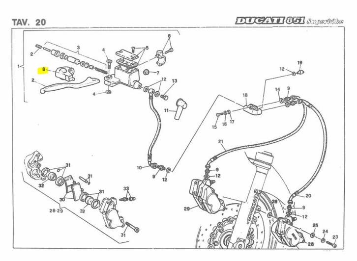 Ducati CAP - 000046667 Superbike, Motoren, Onderdelen | Ducati, Nieuw, Verzenden