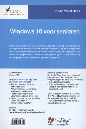 Cursusboek Windows 10 voor senioren 9789059056725, Boeken, Verzenden, Gelezen