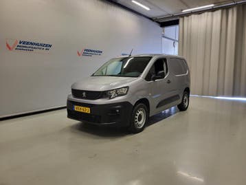 Peugeot Partner 1.5BlueHDI 100pk Euro 6!, Gebruikt, Euro 6, Trekhaak, Zilver of Grijs