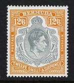 Bermuda 1938 - Koning George VI 12/6 sh grijs en bruinachtig, Gestempeld