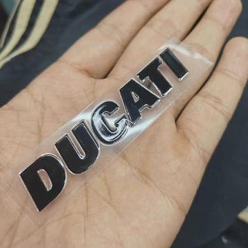 3D Ducati Logo Sticker - Gepersonaliseerde Motor & Auto Deco, Verzenden, Nieuw