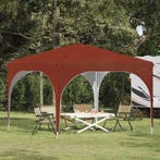 vidaXL Pop-up Feesttent 290 x 290 x 245 cm Terracotta, Verzenden, Nieuw