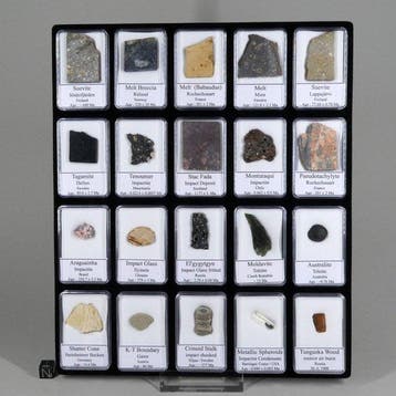 Verzameling van 20 verschillende in dozen verpakte, Verzamelen, Mineralen en Fossielen
