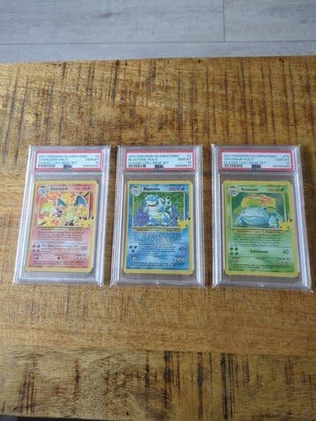 Pokémon - 3 Graded card Foil - PSA 10 - Various sets, Nieuw