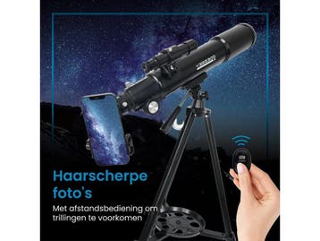 ODESSEY Black Hole Series - Refractor Telescoop - 250X Zoom, Audio, Tv en Foto, Optische apparatuur | Verrekijkers, Verzenden