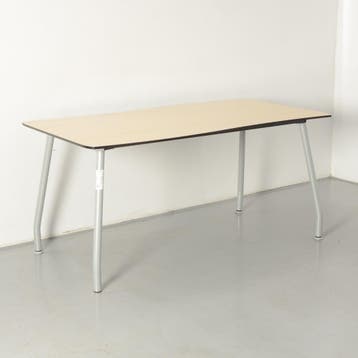 Solidesk bureau, ahorn blad, 160 x 85 cm, vaste hoogte, Ophalen of Verzenden, Nieuw